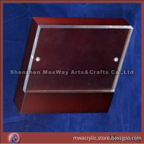 Hign Grade Acrylic Picture Frame with Wooden Base